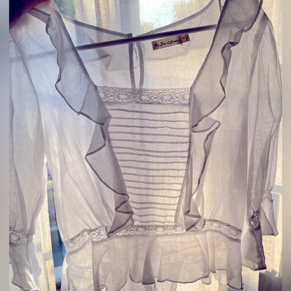 For Love and Lemons crop blouse - Picture 2 of 3
